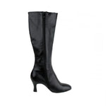 Load image into Gallery viewer, D-4 S42 Zip (L / Jo) - Under Knee High Black Leather Boot with Side Zip Closure
