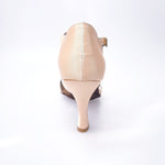 Carica immagine nella Galleria, Infinity (BI-Flex) - Scarpa Da Donna in Raso Seta Carne con Swarovski Parziali solo avanti e Fondo Extraflex Competition
