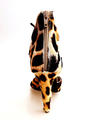 Load image into Gallery viewer, Laura Leopard - Sandalo da donna con stringa camoscio marrò in Cavallino Maculato Leopardo Beige Marrò
