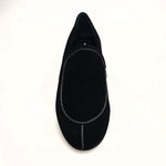 Load image into Gallery viewer, ROMEO (800K) - Mocassino Camoscio Nero cuciture bianche Foderato in Pelle Nera
