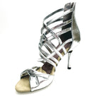 Load image into Gallery viewer, Natalia (360) - Sandalo Alto da Donna in Pelle Argento Silver
