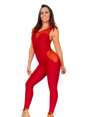 Carica immagine nella Galleria, ANDREA Granada (Bordò) - Jumpsuit in Microfibra Bielastica Traspirante Modellante Contenitiva Conteinment colore Bordeaux