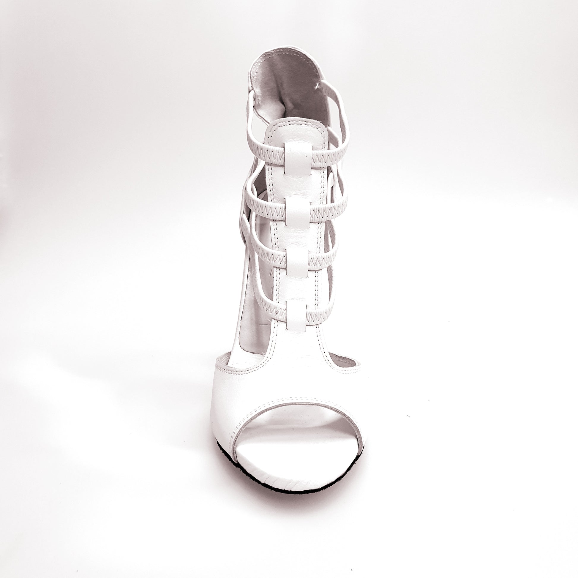 Sandalo da donna Lilith (460) in pelle bianca, scarpa Wish Dance Shop con design elegante e comodo.