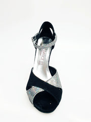 Load image into Gallery viewer, Ely (4750) TPDA - Scarpa da Donna in Camoscio Nero Boreale Silver
