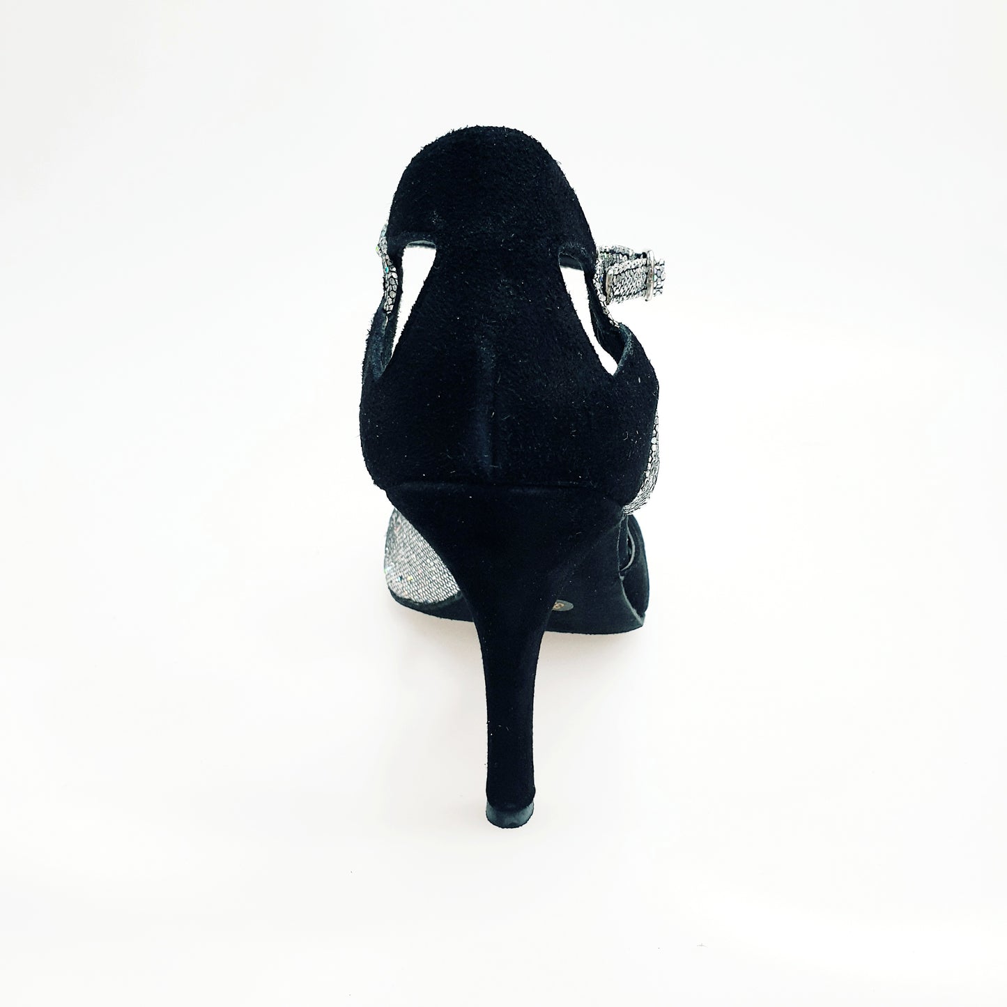 Scarpa da donna Wishdance Ely (4750) TPDA in camoscio nero Boreale Silver, vista frontale con dettagli eleganti
