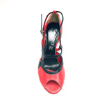 Load image into Gallery viewer, Malena (4400) - Scarpa da Donna in Pelle Rossa e Pelle Nera
