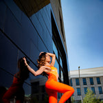 Load image into Gallery viewer, ANDREA Geneve (Black) - Jumpsuit in Bielastic Microfibre Breathable Shaping Conteinment Conteinment color Black Heart
