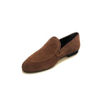 Load image into Gallery viewer, ROMEO (800K) - Mocassino in Camoscio Marrone Bruciato cuciture Marrone scuro
