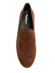 Carica immagine nella Galleria, ROMEO (800K) - Mocassino in Camoscio Marrone Bruciato cuciture Marrone scuro
