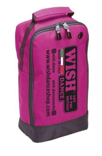 Beauty case in poliestere idrorepellente con zip, borsa porta scarpe resistente, marca Wish Dance Shop, per viaggi e uso quotidiano.