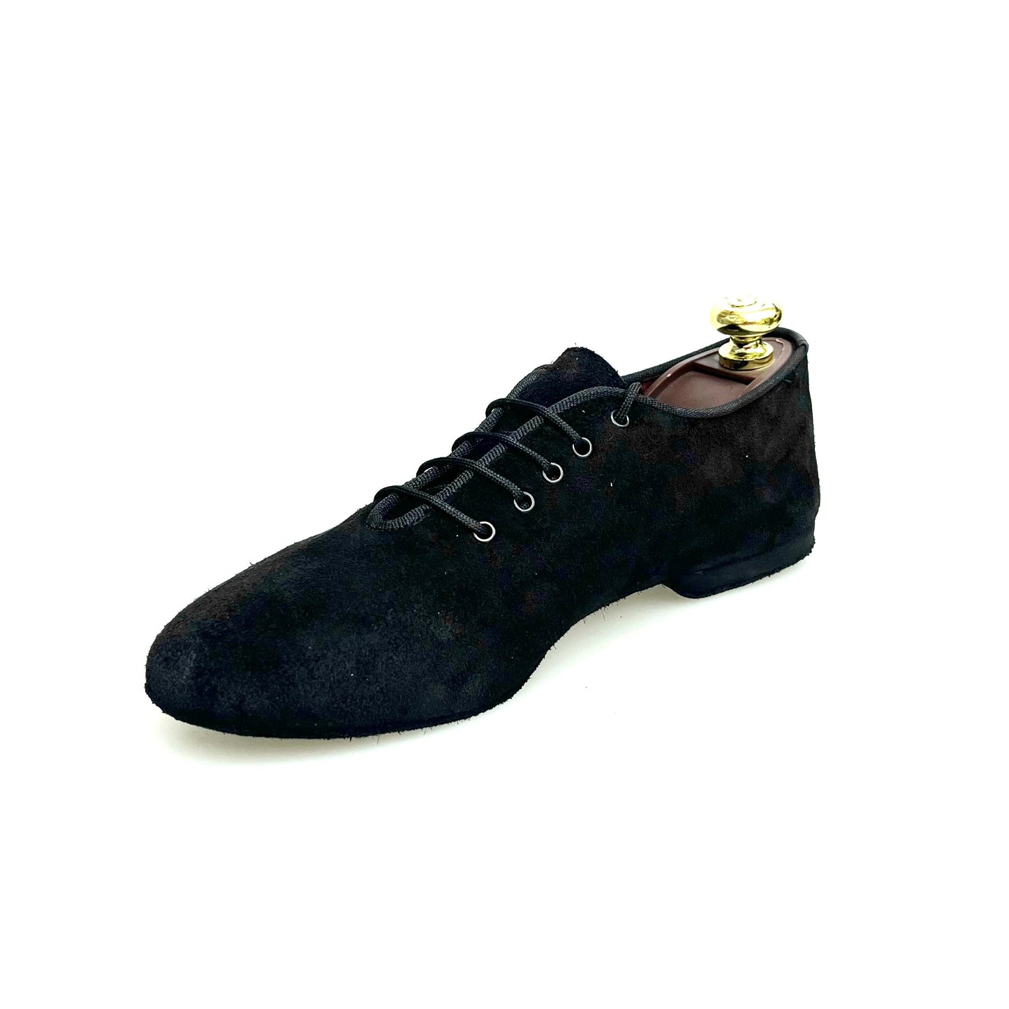 Scarpa jazz Wish Dance Shop Jazz 04 in camoscio nero, con suola flessibile e design elegante per danza e comfort.