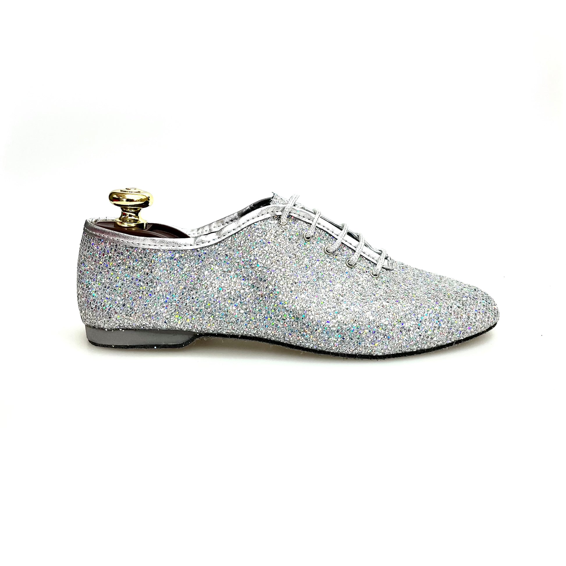 Scarpa Jazz Wish Dance Shop Jazz 03 in Prisma Silver, con dettagli lucidi e design elegante, visibile dall'immagine.
