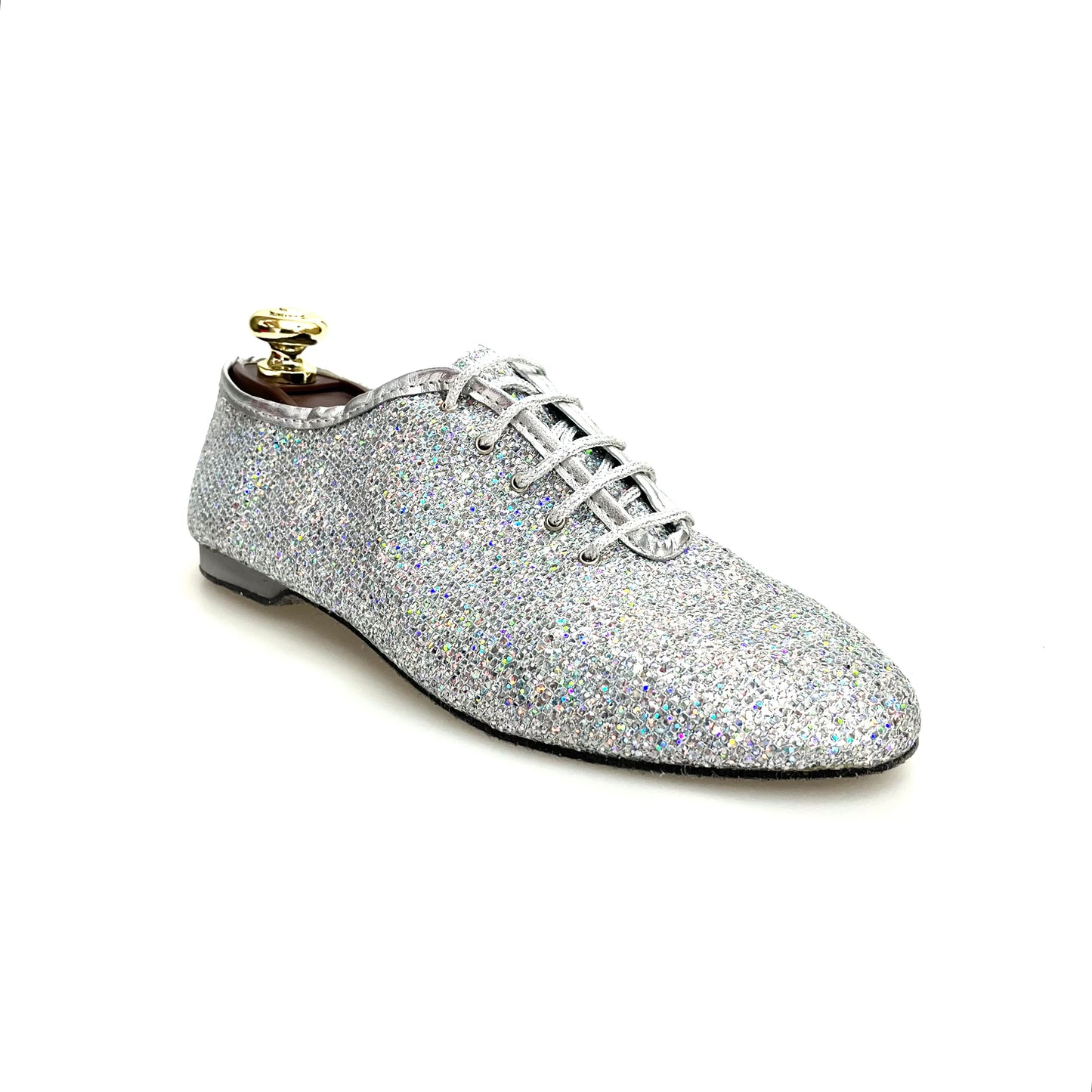 Scarpa Jazz Wish Dance Shop Jazz 03 in Prisma Silver con dettagli lucidi e suola in gomma, ideata per danza jazz.