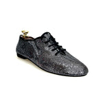 Load image into Gallery viewer, Jazz 03 Zebra - Jazz Shoe in Silk Satin Zebra Pattern Black Patent Profile
