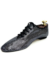 Load image into Gallery viewer, Jazz 03 Zebra - Jazz Shoe in Silk Satin Zebra Pattern Black Patent Profile
