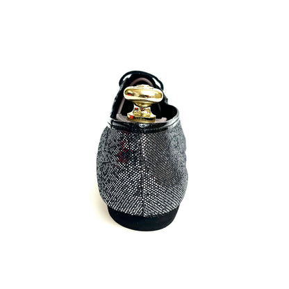 Scarpa Jazz 03 in Prisma Carbon di Wish Dance Shop, mostra la scarpa da ballo con dettagli in prisma e design elegante