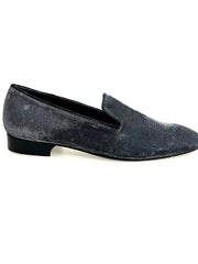 Load image into Gallery viewer, Boris (MS20) - Silver Satin Men&#39;s Loafer with Long Shape
