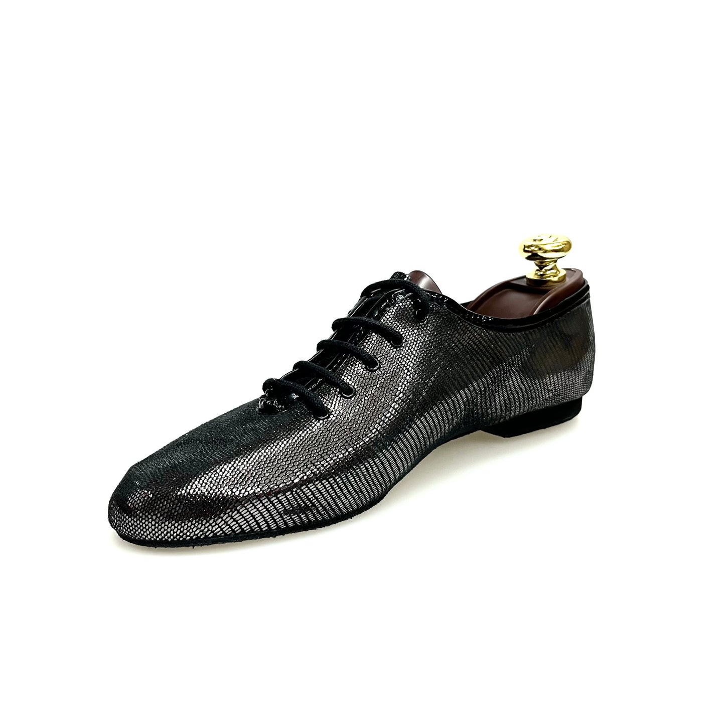 Scarpa da allenamento Jazz 03 Outlet in pelle stampata lucertola con dettagli in canna di fucile, design sportivo e elegante