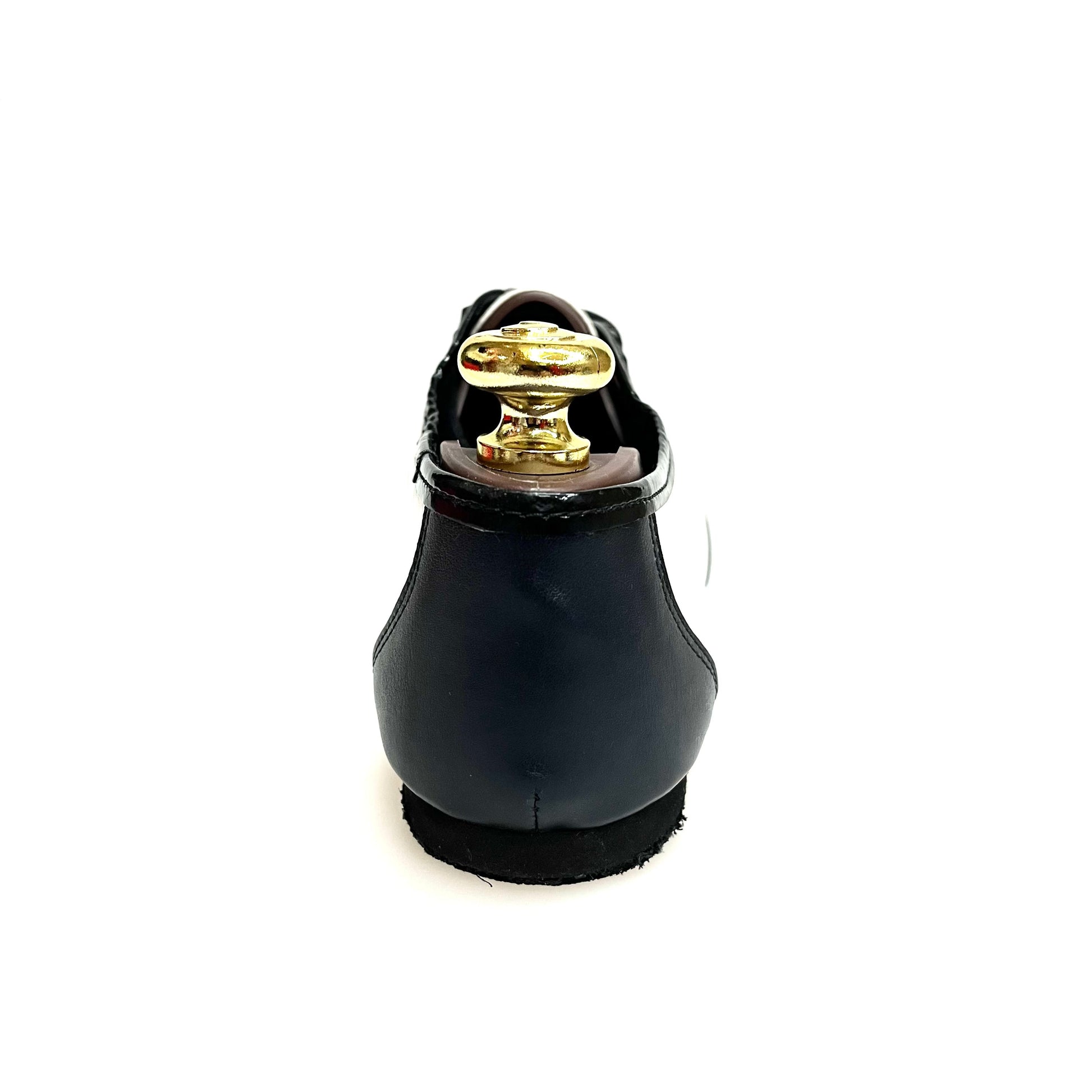 Scarpe da jazz EL MAMBO Wish Dance Shop blu notte e bianco, pelle per allenamento, suola flessibile e design elegante.