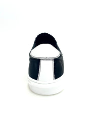 Load image into Gallery viewer, ROJAS Slip Savannas Flex - MOCASSINO SUPER FLEX IN RASO SETA ZEBRA ABBINATO A PELLE NERA E BIANCA CON CASSETTA IN RESINA  DI GOMMINA BIANCA FLEX
