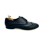 Load image into Gallery viewer, Billie Prince - Jazz Plus Shoe in Black Leather Red Profile
