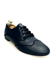 Load image into Gallery viewer, Billie Prince - Jazz Plus Shoe in Black Leather Red Profile

