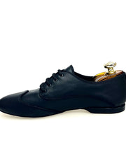 Load image into Gallery viewer, Billie Prince - Jazz Plus Shoe in Black Leather Red Profile
