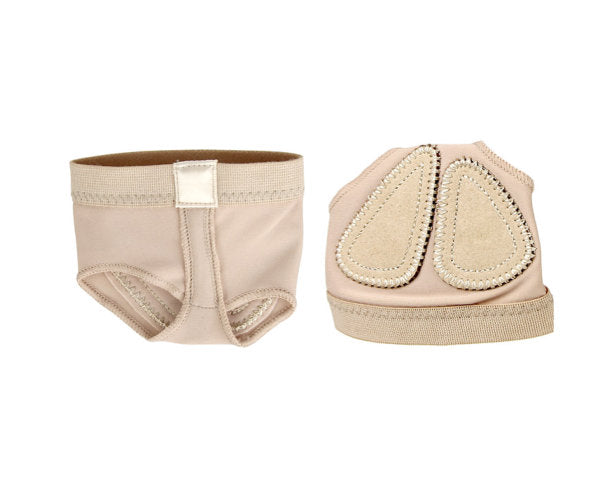 Mutandine di protezione per piedi WD (H7) in microfibra color carne, ideale per danza e comfort.