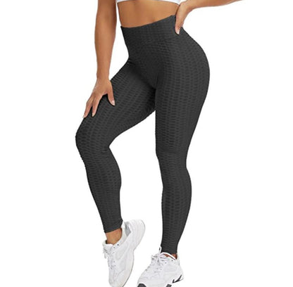 Leggings bi-stretch Jasmine Gondola Blu con vita medio-alta, modellanti glutei, tessuto traspirante e microfibrato, Wish Dance Shop