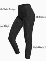Carica immagine nella Galleria, JASMINE Leggins Gondola Blu (055) - Leggins Bi-Stretch modellanti forma glutei in tessuto microfifra traspirante vita medioalta schiaccia addome
