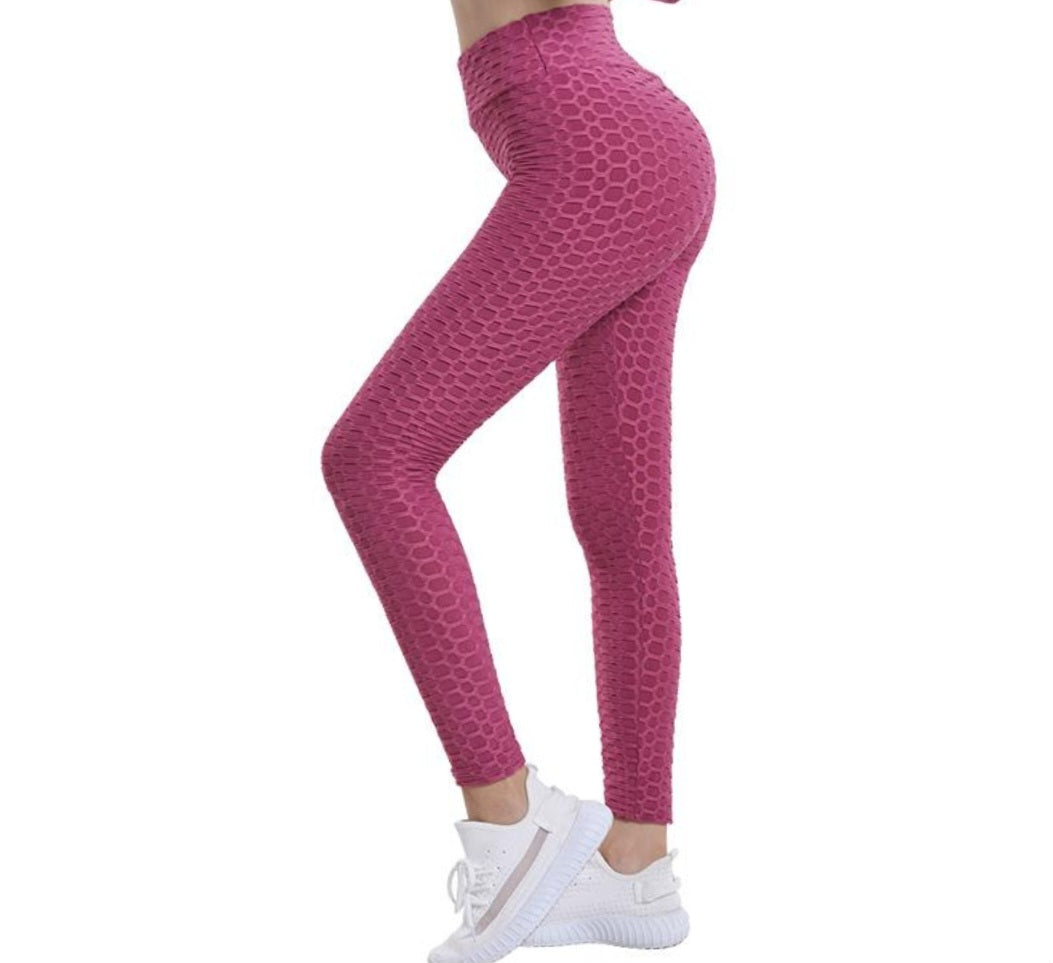 Leggins bi-stretch Jasmine Gondola Blu con vita medio-alta, forma i glutei, tessuto microfibre traspirante, modello modellante.