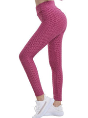 Carica immagine nella Galleria, JASMINE Leggins Gondola Blu (055) - Leggins Bi-Stretch modellanti forma glutei in tessuto microfifra traspirante vita medioalta schiaccia addome
