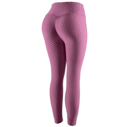 Leggins bi-stretch Jasmine Gondola Blu con vita medio-alta e tessuto traspirante, modellanti glutei e schiacciando l'addome.