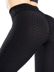 Carica immagine nella Galleria, JASMINE Leggins Gondola Blu (055) - Leggins Bi-Stretch modellanti forma glutei in tessuto microfifra traspirante vita medioalta schiaccia addome
