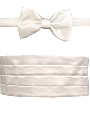 Load image into Gallery viewer, Set per Smoking Fusciacca e Papillone di colore Bianco
