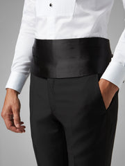 Load image into Gallery viewer, Set per Smoking Fusciacca/Pochette/Papillone di colore Nero
