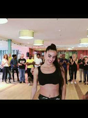 Load and play video in Gallery viewer, Lidia (402 Lola) - Woman&#39;s Sandal in Gold Glitter and Tan Lurex with Gold Foil Stiletto Heel
