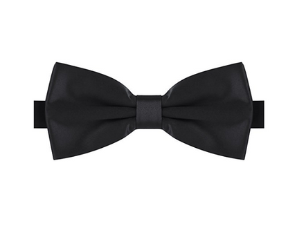 Papillon in Seta Nera modello Classico Wish Dance, vista frontale