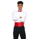 Load image into Gallery viewer, Set per Smoking Fusciacca/Pochette/Papillone di colore Rosso
