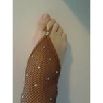 Load image into Gallery viewer, Swarovski Collant Professionali in Rete con Swarovski e Occhiello
