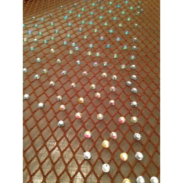 Tutina a rete professionale Wish Dance Swarovski con Swarovski sparsi, micronodi massaggianti e soletta rinforzata.