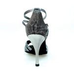 Carica immagine nella Galleria, Wish Dance Shop 210/7 in Glitter Carbon e sunseet Carbon Tacco Slim Laminato Carbon a Specchio
