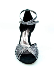 Carica immagine nella Galleria, Wish Dance Shop 210/7 in Glitter Carbon e sunseet Carbon Tacco Slim Laminato Carbon a Specchio
