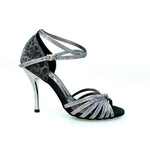 Carica immagine nella Galleria, Wish Dance Shop 210/7 in Glitter Carbon e sunseet Carbon Tacco Slim Laminato Carbon a Specchio
