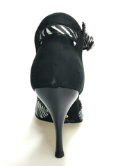 Load image into Gallery viewer, Wish Dance Shop 401 Camoscio Nero Raso Zebra
