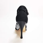 Load image into Gallery viewer, Wish Dance Shop 403 Camoscio Nero e Glitter Argento
