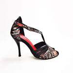 Load image into Gallery viewer, Wish Dance Shop 404 Giungla Rosso Glitter Nero
