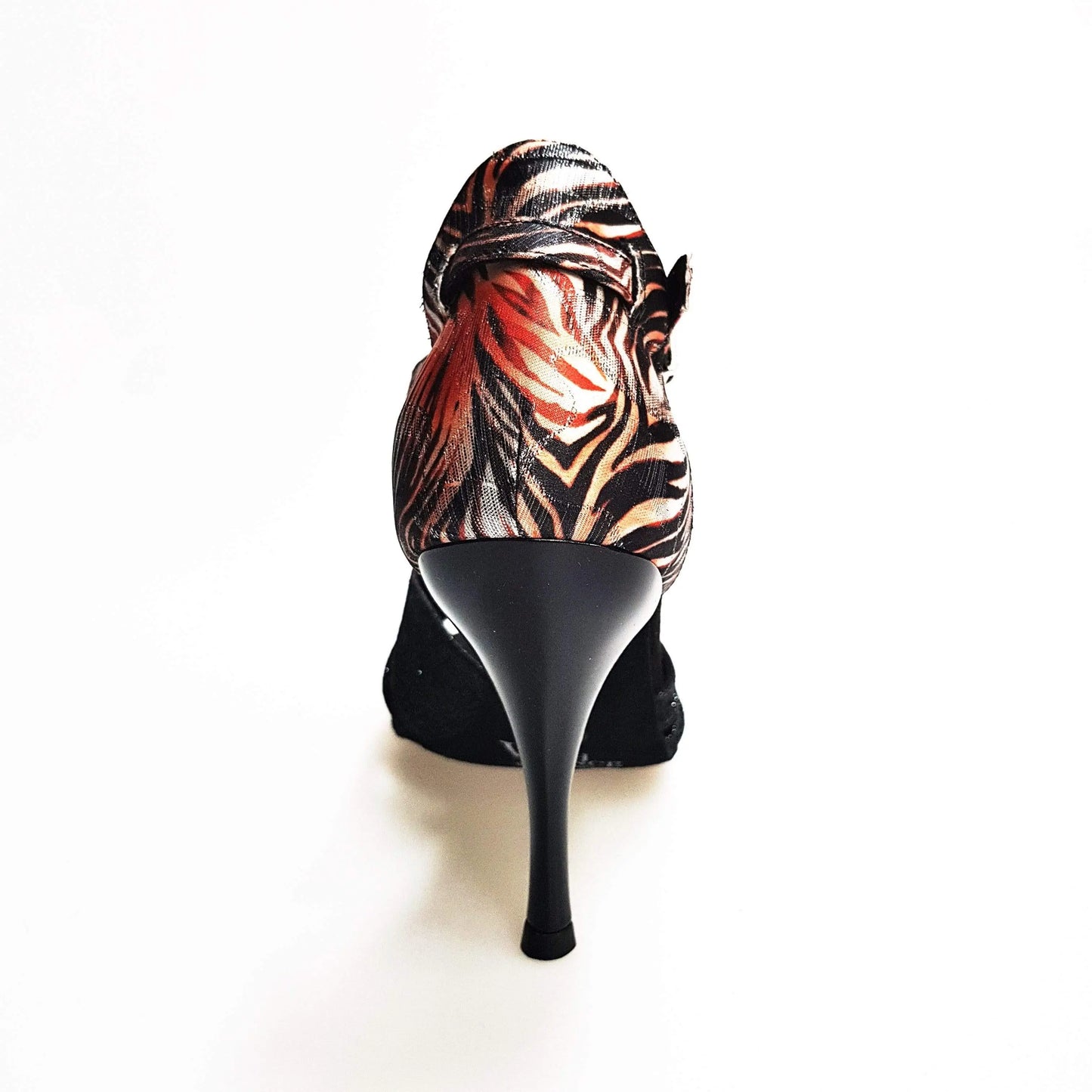 Scarpa da donna Artemide (404) in giungla rossa glitter nero, con design elegante e dettagli brillanti.