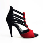 Load image into Gallery viewer, Wish Dance Shop 460 Camoscio Nero Cavallino Rosso
