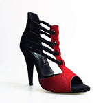 Load image into Gallery viewer, Wish Dance Shop 460 Camoscio Nero Cavallino Rosso
